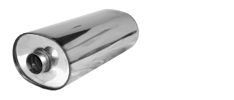 Schalldämpfer Giannelli oval alu universal (Anschluss 24mm